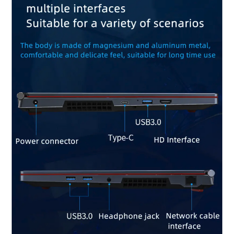 Gaming Laptop Manufacturer - 15.6 Inch with NVIDIA RTX 3060/4050/4060 GTX1060 4GB Discrete Graphics Card for Office Gaming