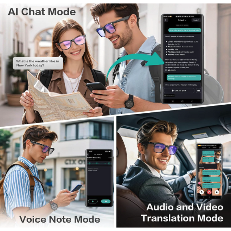 AI Smart Glasses Manufacturer - Innovative with Camera for WI-FI Eyewear Smart Bluetooth Eyewear