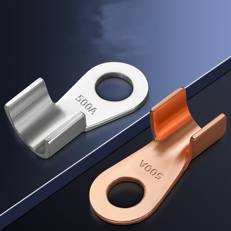 Battery Cable Lugs Manufacturer - OT Type Open Barrel Tin-Plated Copper Terminals 3A to 100A Heavy Duty for Wire Connectors