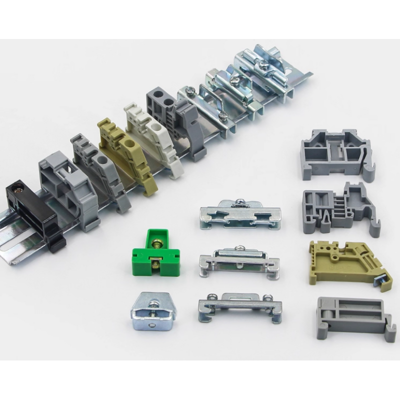 DIN Rail End Stop Manufacturer - for C45 Circuit Breaker Terminal Blocks G-Type 35mm Rail Locking Clamp