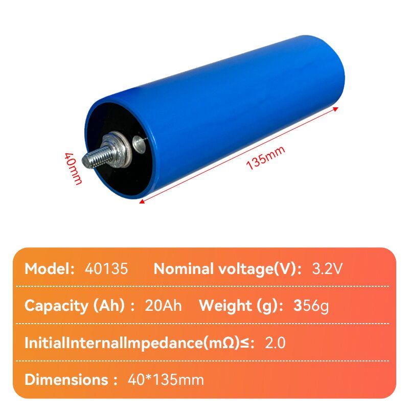 Cylindrical Lifepo4 Battery Manufacturer - 46160 3.2V 22Ah 20Ah 33140 40135 Rechargeable for Solar Energy Electric Car