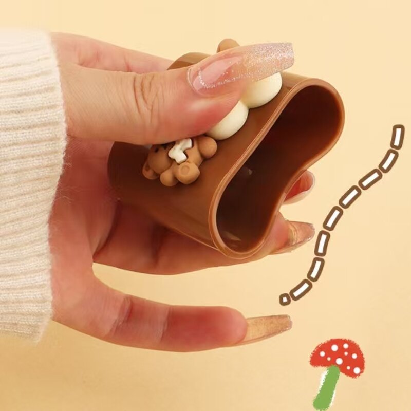 Data Cable Protective Case Manufacturer - Cute Cat Pattern Soft Shell Bear Pink Blown Pretty Useable for Everyone