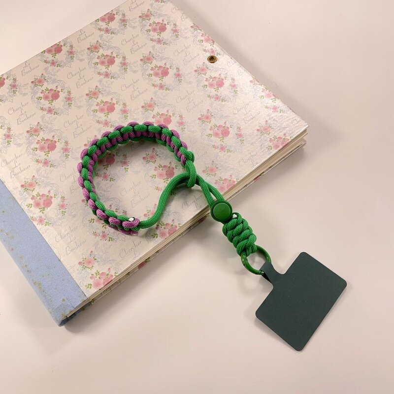 Adjustable Mobile Phone Lanyard Manufacturer - New Contrast Color Hand Glass Knowledge Widening Short Anti-loss Strong