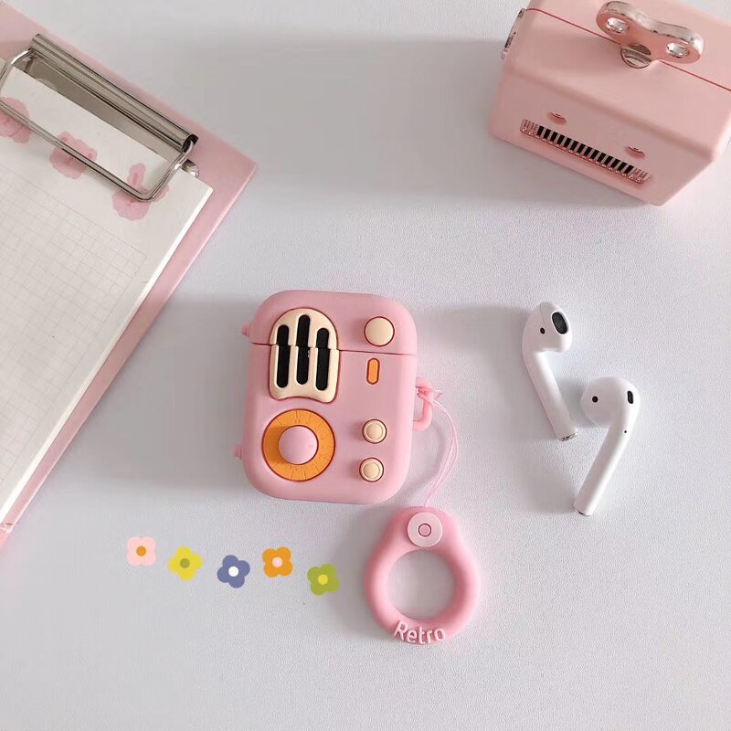 3D Creative Radio Earphone Case Manufacturer - Steteo Trend Shape Silicone for AirPods 1/2/Pro