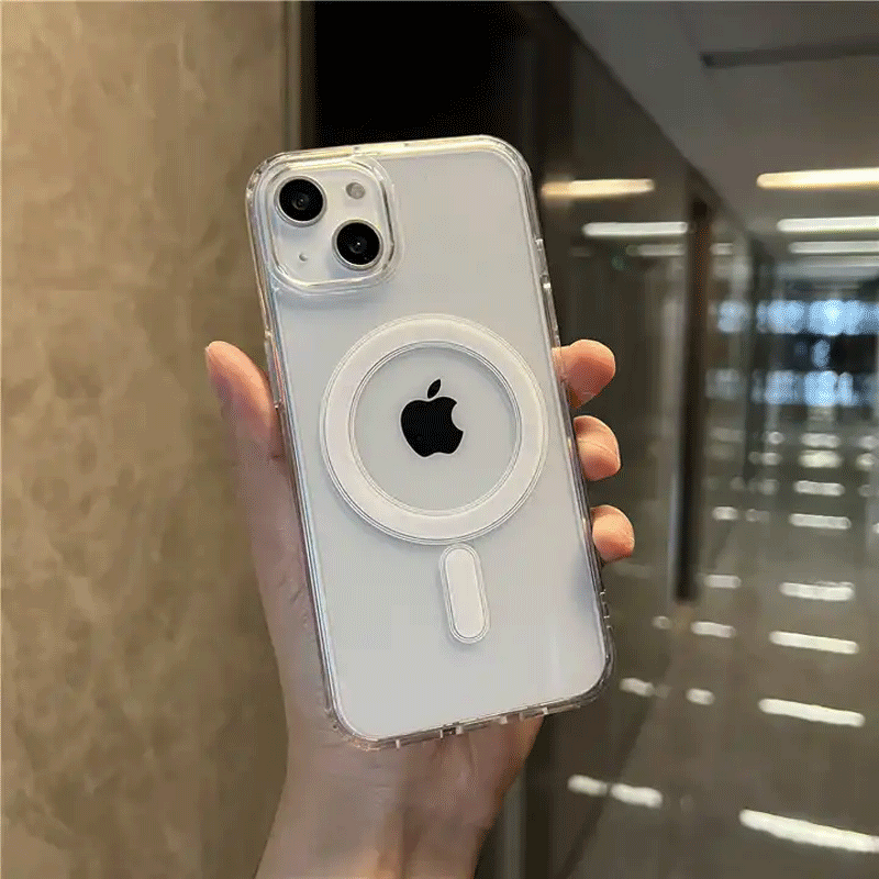 Magnetic Magsafe Phone Case Manufacturer - TPU Transparent Clear Shockproof Wireless Charging for iPhone XR 14-17 Pro Max