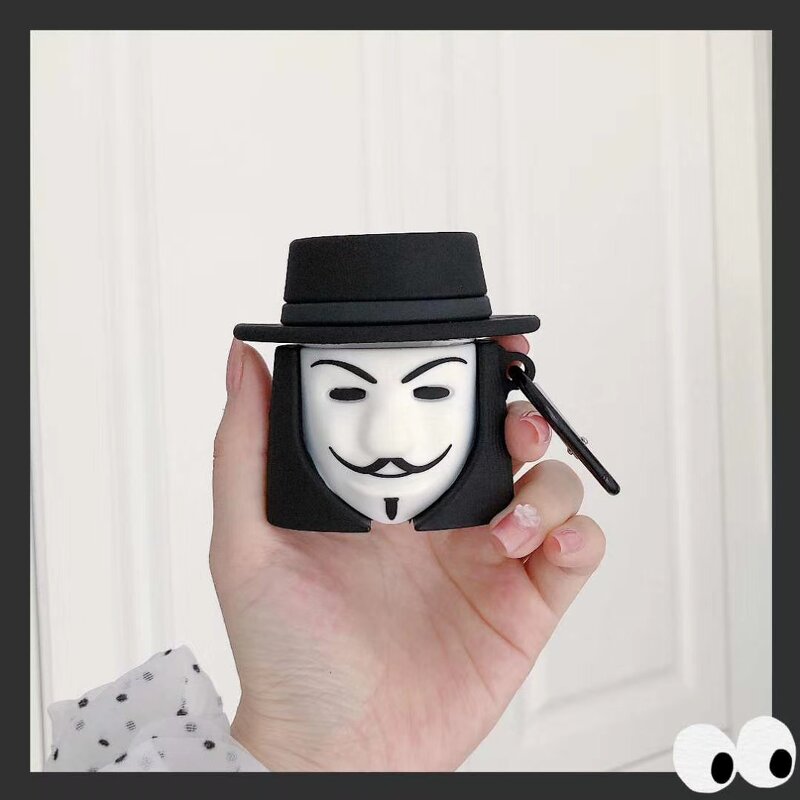 Grimace Male Mask Earphone Case Manufacturer - Silicone for AirPods 1/2/Pro