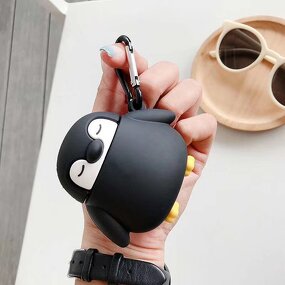 Cute Black Penguin Earphone Case Manufacturer - Ins Hot Korea Style Silicone for AirPods 1/2/Pro