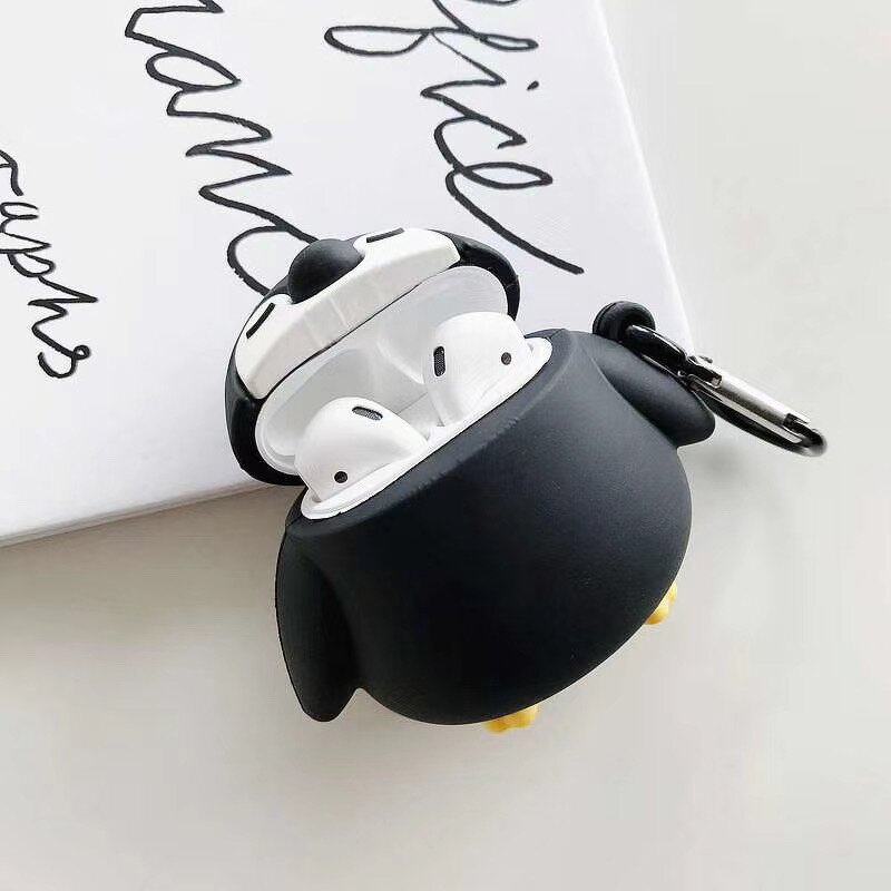 Cute Black Penguin Earphone Case Manufacturer - Ins Hot Korea Style Silicone for AirPods 1/2/Pro
