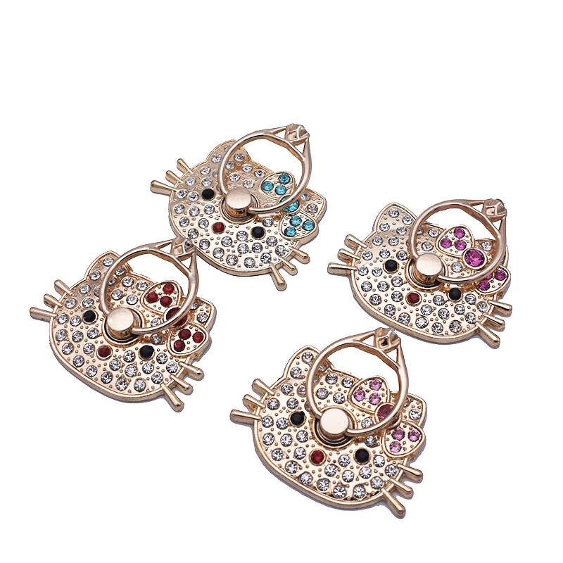 Rhinestone Diamond Phone Ring Holder Manufacturer - Bling Metal Cell Phone Mounts Finger Ring