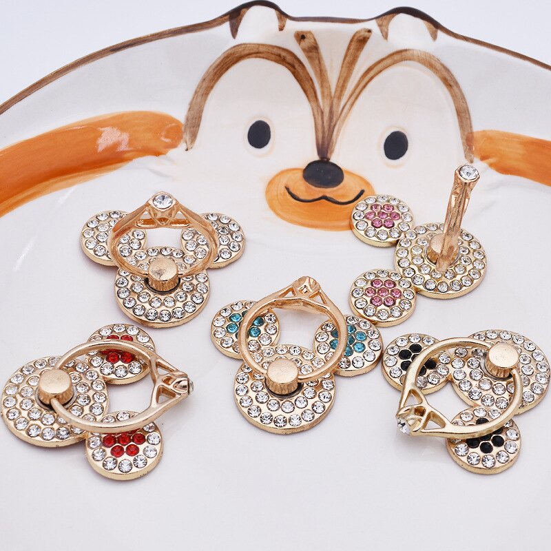 Rhinestone Diamond Phone Ring Holder Manufacturer - Bling Metal Cell Phone Mounts Finger Ring