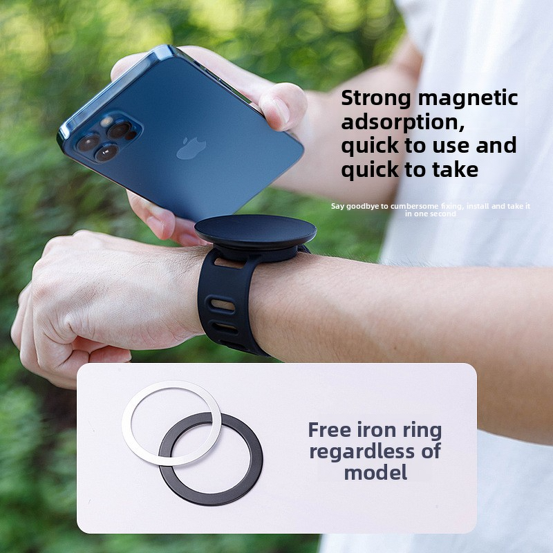 Magnetic Cell Phone Mount Holder Manufacturer - Strong Rubber with Custom Logo Portable Hand Wrist for Promotional Gifts