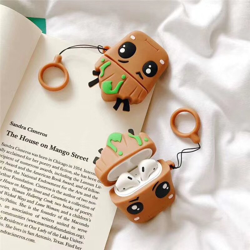 Marvel Groot Earphone Case Manufacturer - Little Tree People Shape Silicone for AirPods