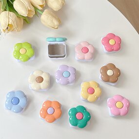 Finger Phone Holder Manufacturer - Cute Cartoon Flower Silicon Mirror Socket Grip Tok Cellphone Stand
