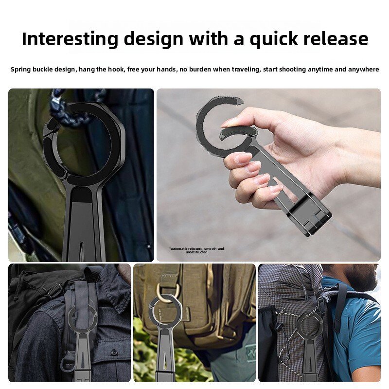 Mobile Phone Magnetic Mounting Holder Manufacturer - 2025 Spring Buckle Desktop 360° Rotating Portable Triangle Live Broadcast Stand