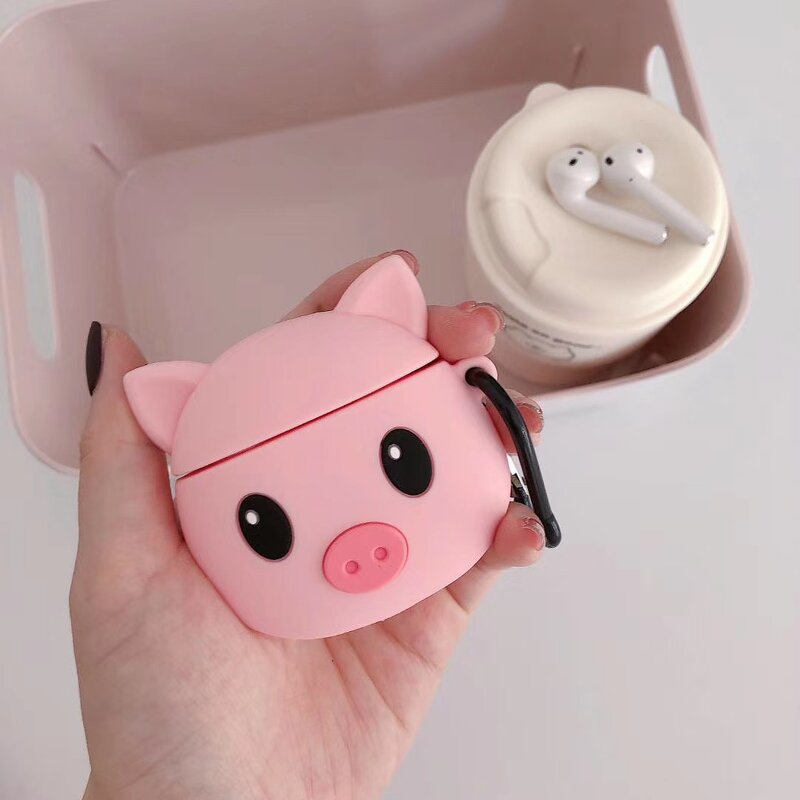 3D Cute Pig Wireless Earphone Case Manufacturer - Animal Pink for AirPods 1/2/Pro
