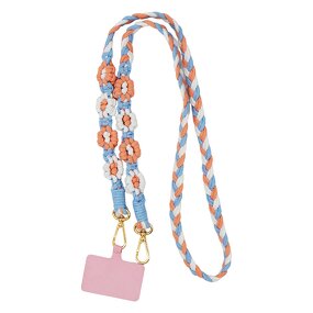 Japanese Daisy Phone Lanyard Manufacturer - Mobile Side Back Chain Fashion Telephone Pure Hand-woven Rope