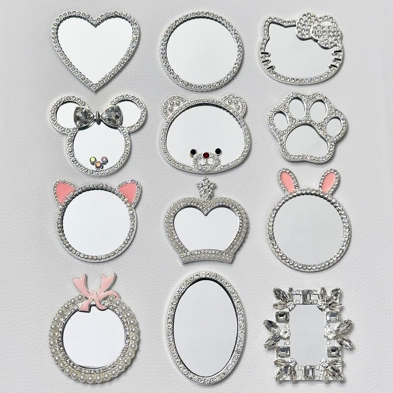 Diy Jewelry Phone Case Accessories Manufacturer - New Mirror Love Butterfly Rabbit Head Lens Beauty Stickers