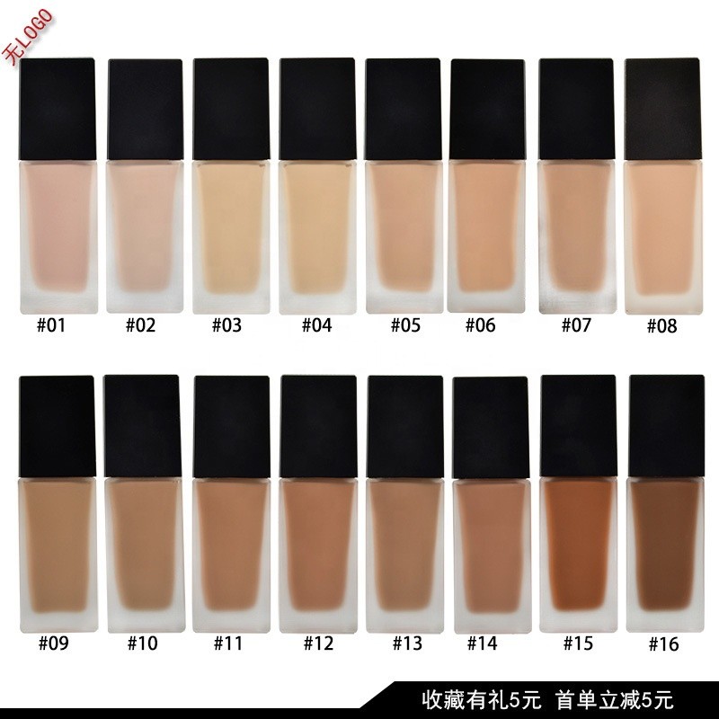 Liquid Foundation Factory - Newest Arrival High Quality 14 Colors OEM ODM No Logo