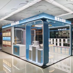 Cosmetic Showroom Design Factory - Elegant Retail Shop Makeup Station Furniture