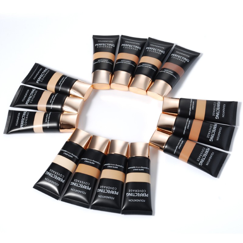Liquid Foundation Manufacturer - New Design Full Coverage 18 Colors Soft Tube Moisturizing