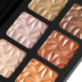 Highlighter Palette Manufacturer - Waterproof Face Cosmetics Custom 8 Colors No Logo Private Label