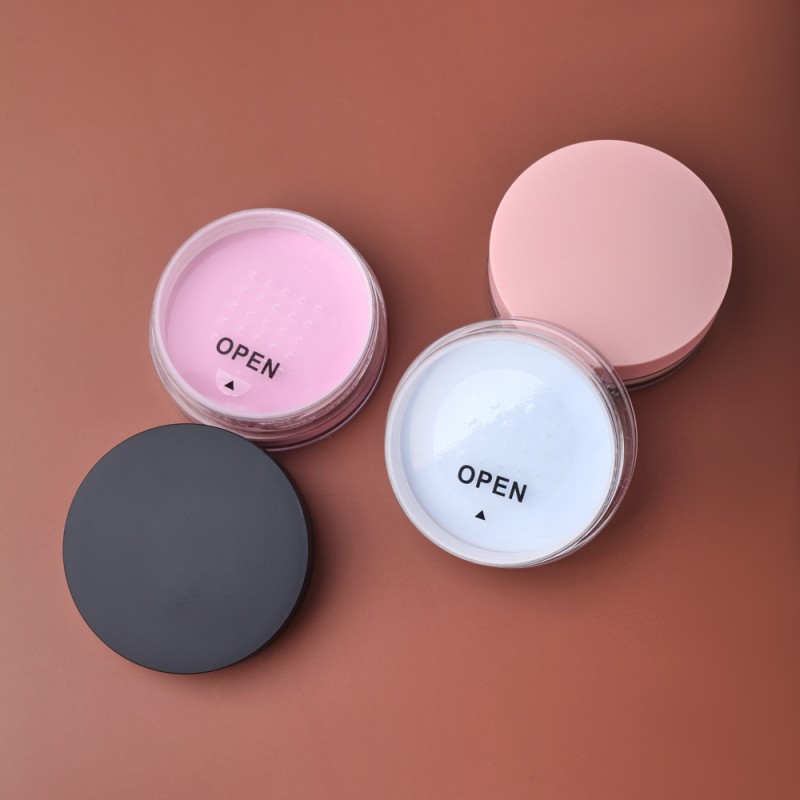 Face Powder Factory - Private Label Waterproof Loose Pink Powder With Puff Oil Control