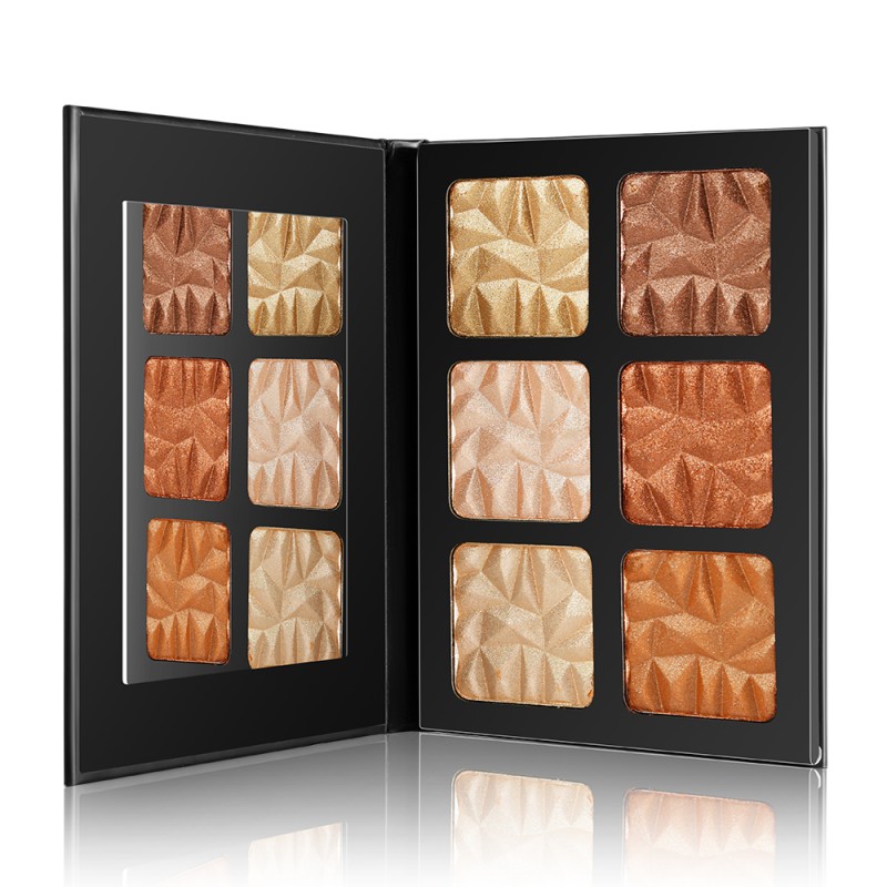 Highlighter Palette Manufacturer - Waterproof Face Cosmetics Custom 8 Colors No Logo Private Label