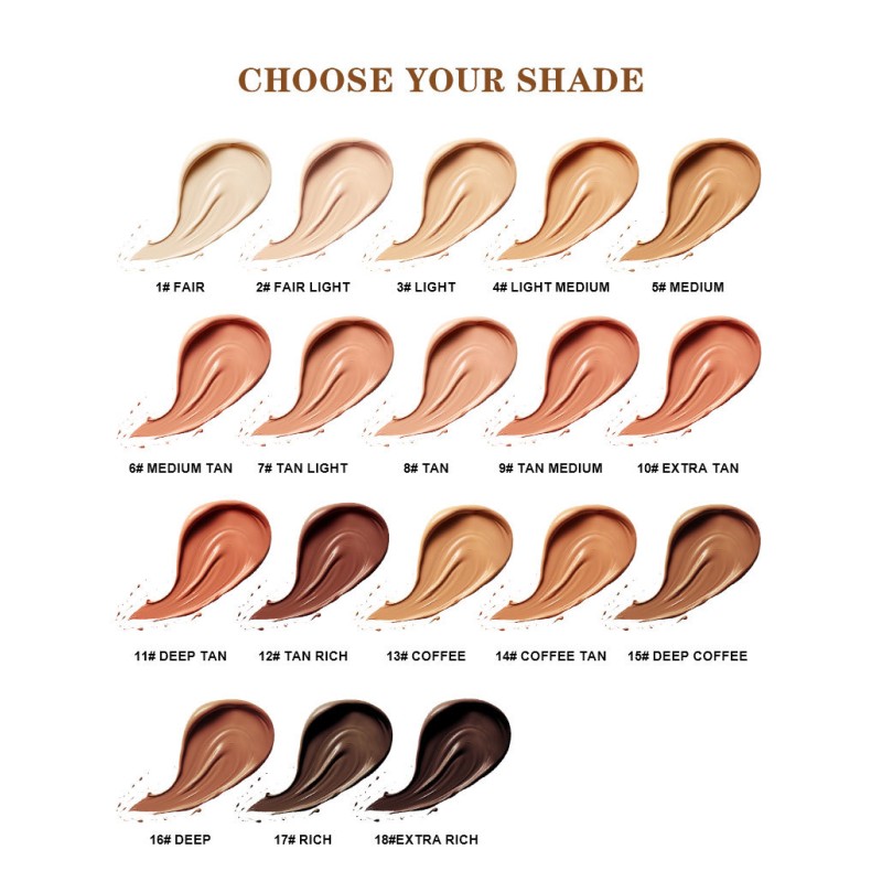 Makeup Foundation Manufacturer - OEM ODM 41 Colors Full Coverage Matte Oil Control