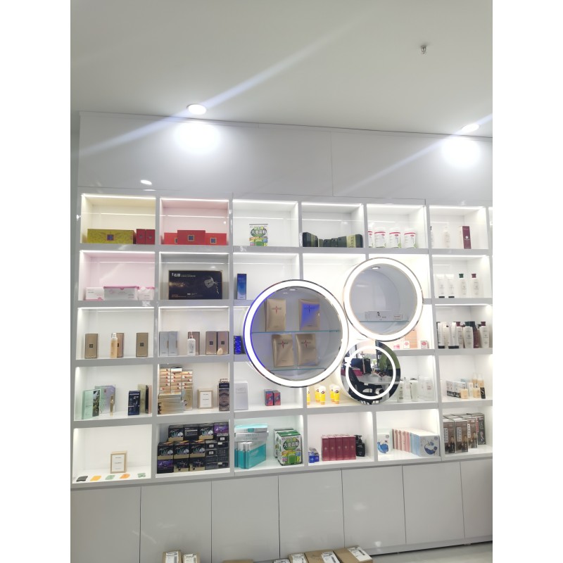 Cosmetic Display Shelves Manufacturer - Storage Design Retail Stores Wall Hanging
