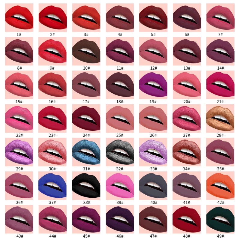 Liquid Lipstick Manufacturer - Factory Price Free Sample Velvet Professional Waterproof