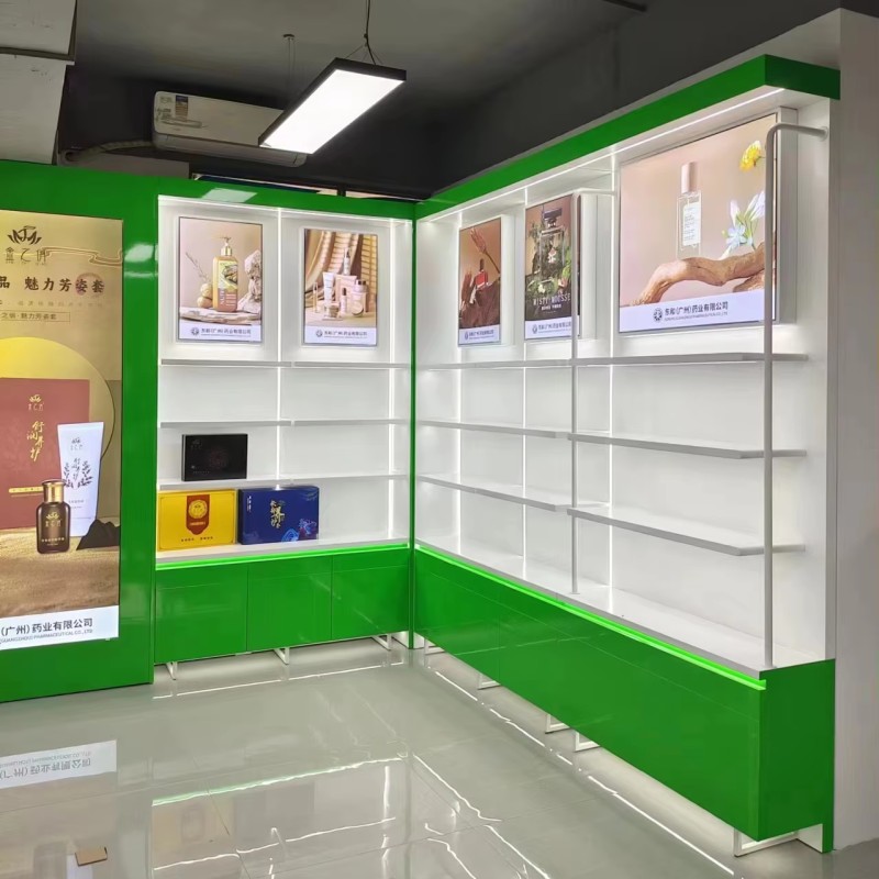 Cosmetic Showroom Design Factory - Elegant Retail Shop Makeup Station Furniture