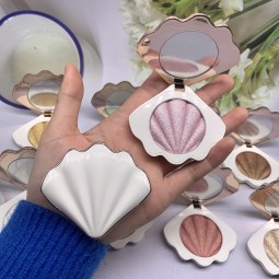 Highlighter Palette Factory - OEM ODM Custom logo Green Vegan High Pigmented Pressed Private Label