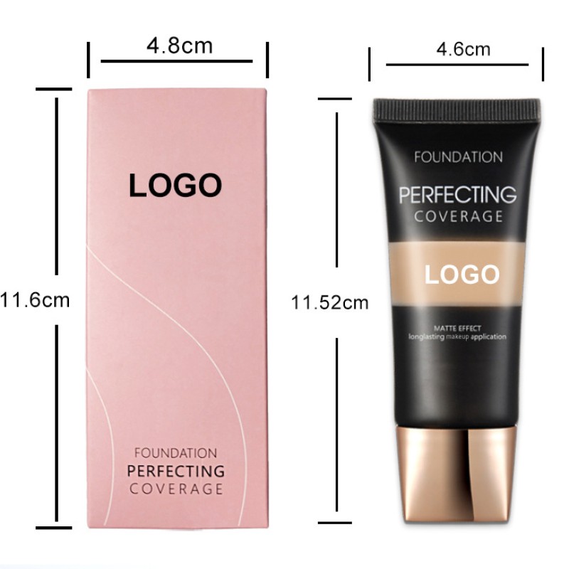 Liquid Foundation Manufacturer - New Design Full Coverage 18 Colors Soft Tube Moisturizing