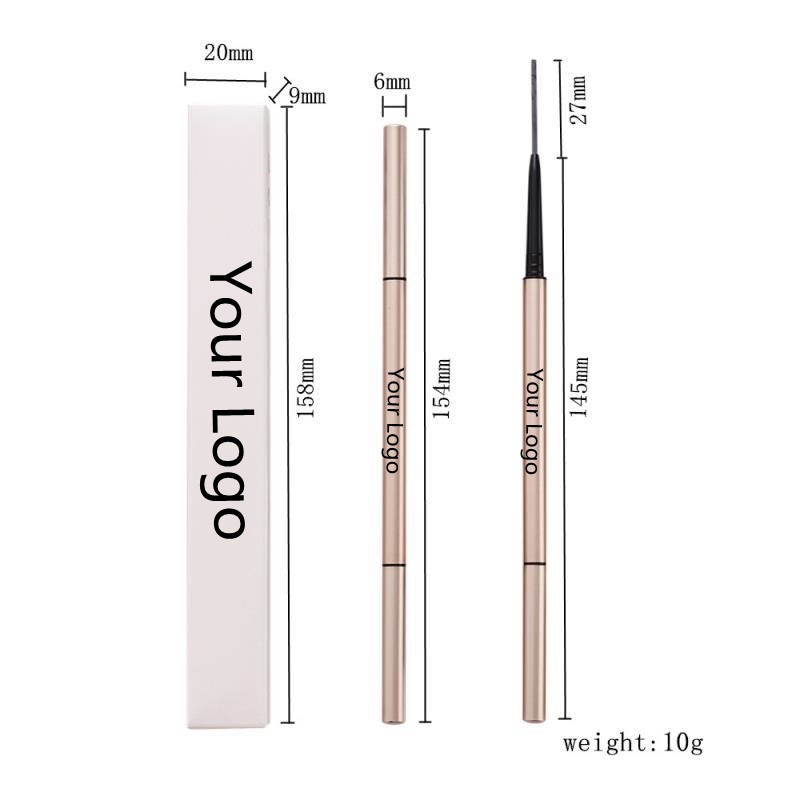 Black Eyebrow Pencil Manufacturer - Wholesale Custom Private Logo Double Head Waterproof