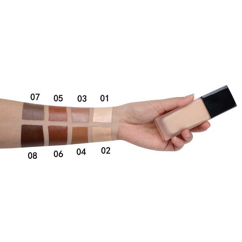 Face Foundation Manufacturer - New Arrival 8 Colors Liquid Cream Full Coverage Custom