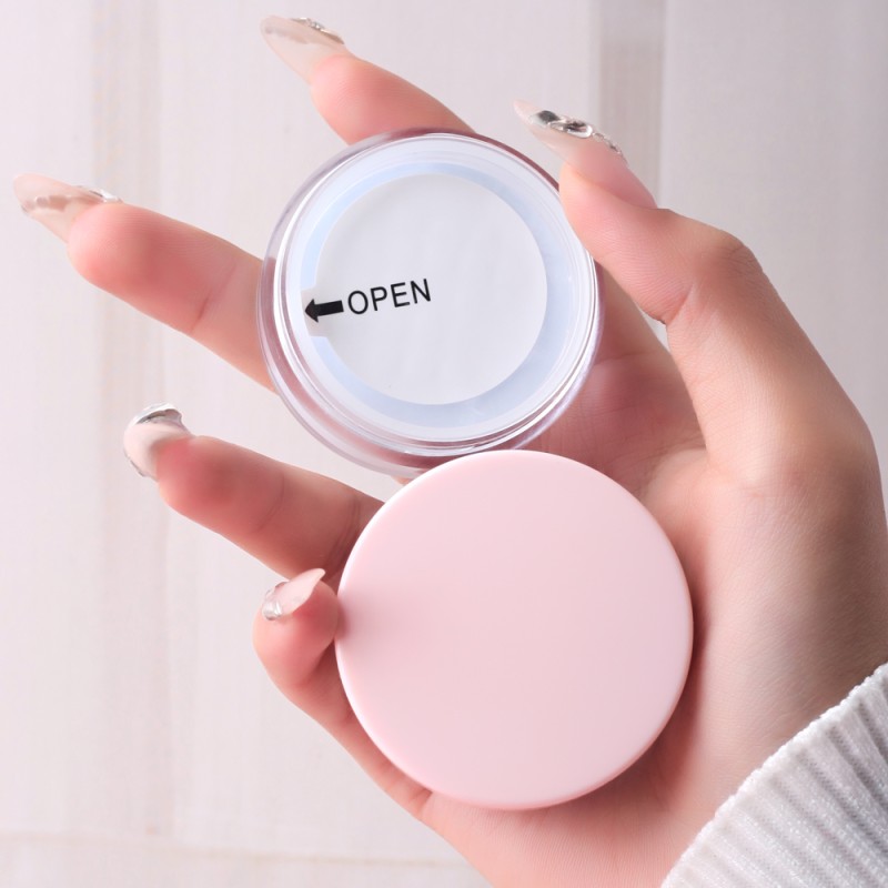 Face Powder Factory - Private Label Waterproof Loose Pink Powder With Puff Oil Control
