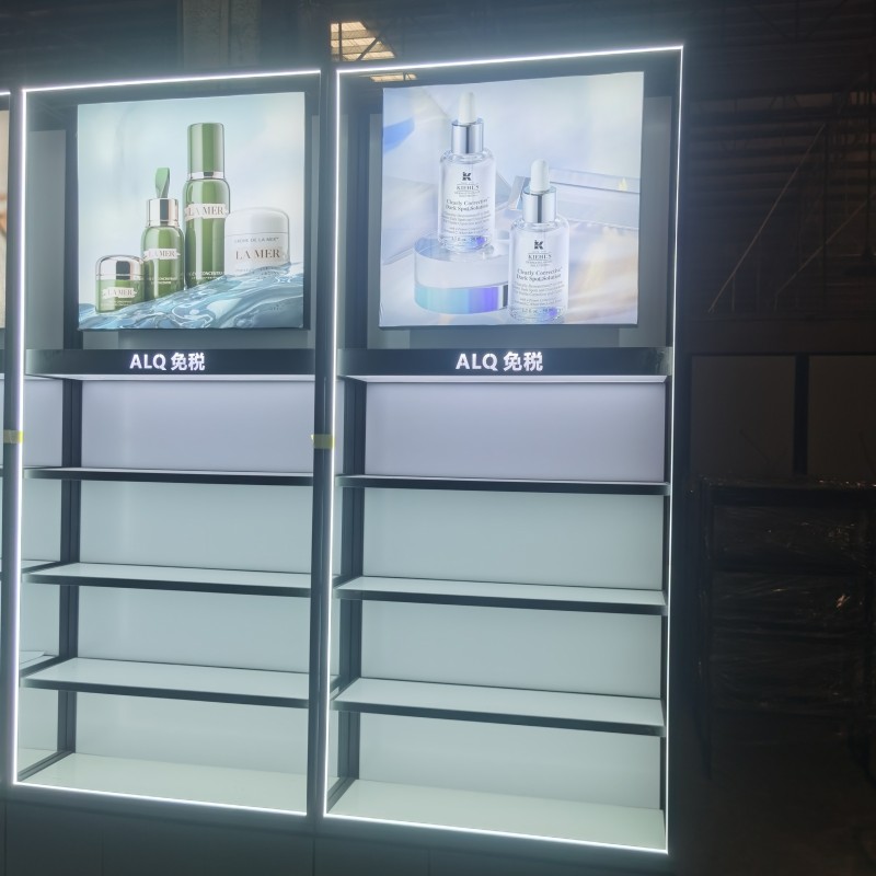 Acrylic Display Case Manufacturer - Countertop Makeup Stand Exhibition Booth Rack