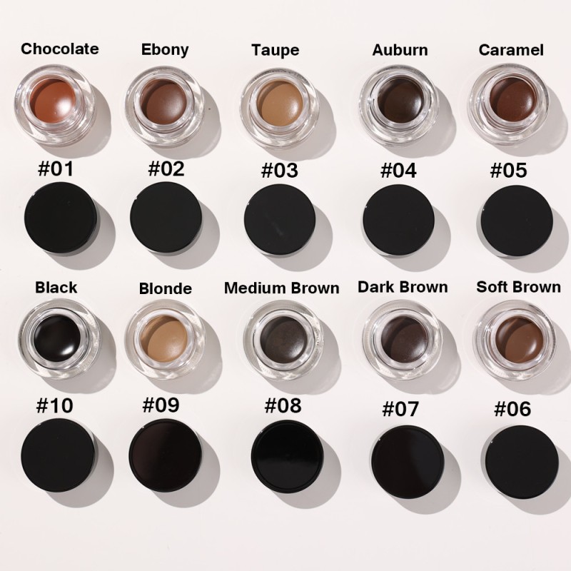 Eyebrow Gel Factory - Wholesale Vegan Private Label Waterproof Long Lasting 10 Colors
