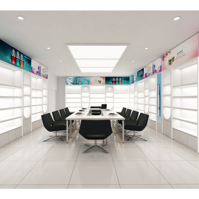 Perfume Display Cabinet Factory - Interior Design Bracket Skin Care Shelves