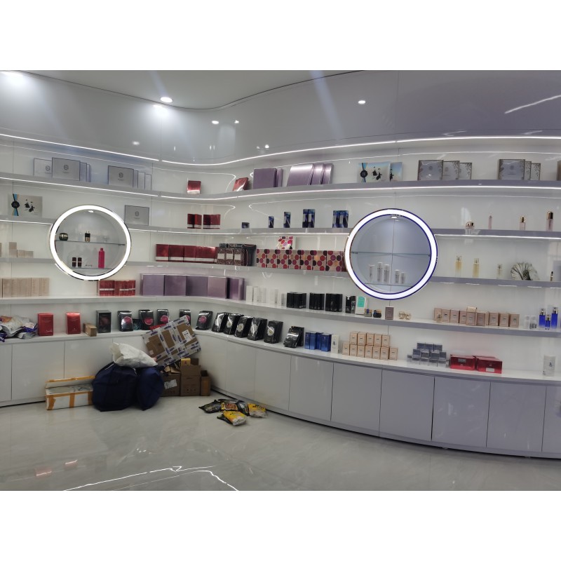 Cosmetic Display Shelves Manufacturer - Storage Design Retail Stores Wall Hanging