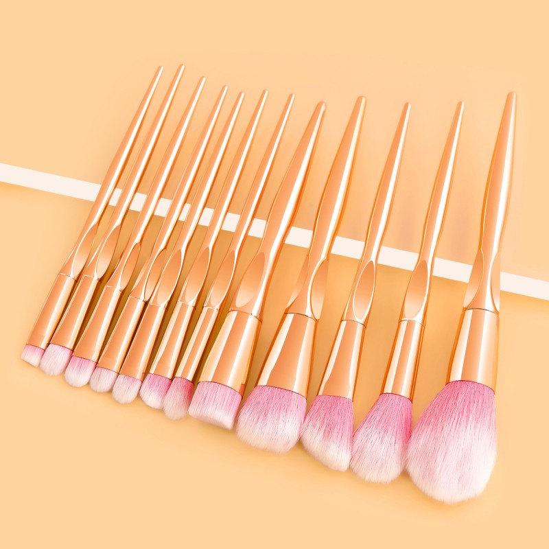 Professional Makeup Brush Set Manufacturer - 10 Piece High Quality Handle Airbrushed