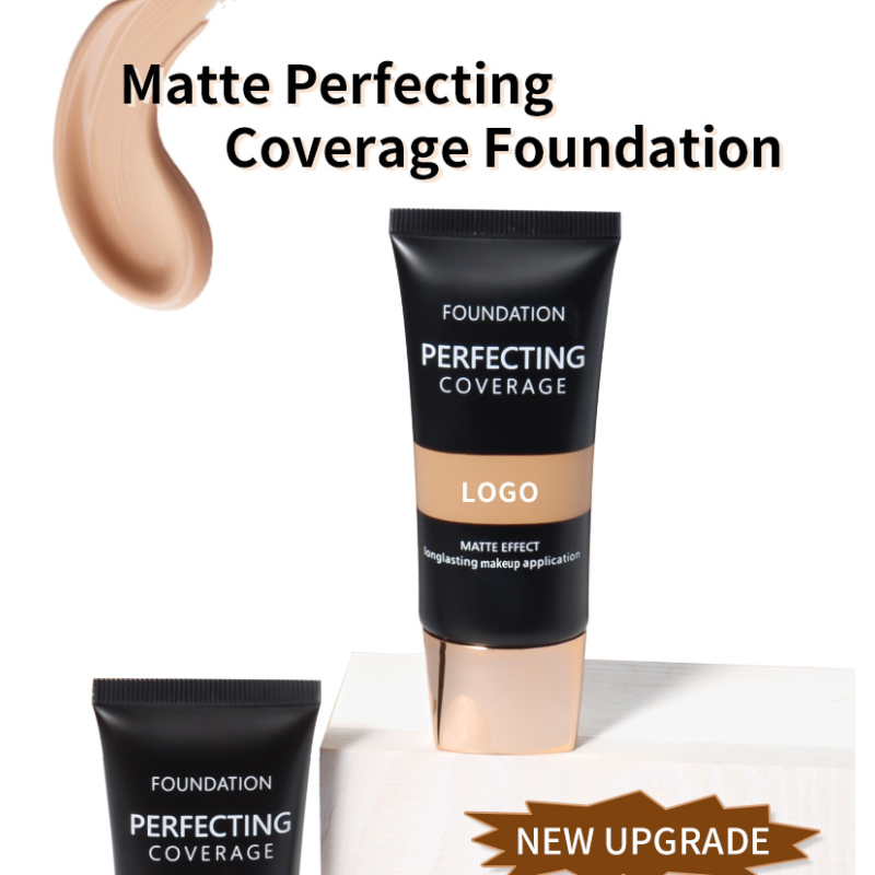 Foundation Liquid Factory - Vegan Waterproof 8 Colors Balanced Satin Cream Full Coverage