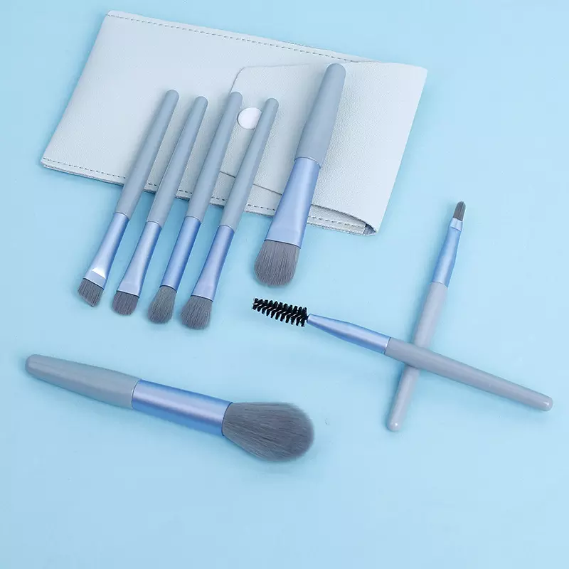 Makeup Brush Set Manufacturer - Factory 8 Pcs Personalized Custom Logo Bag