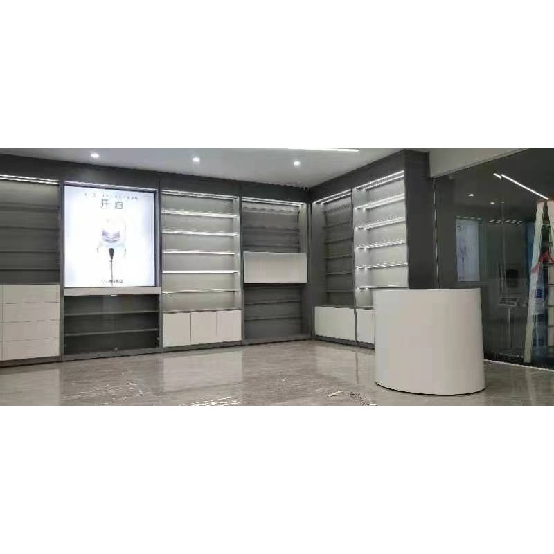 Cosmetics Showroom Design Factory - Specialty Retail Store Makeup Station Cabinet
