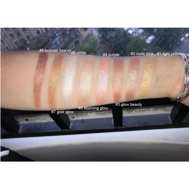 Highlighter Palette Manufacturer - High Quality Christmas Private Label Low MOQ Pigmented Pink