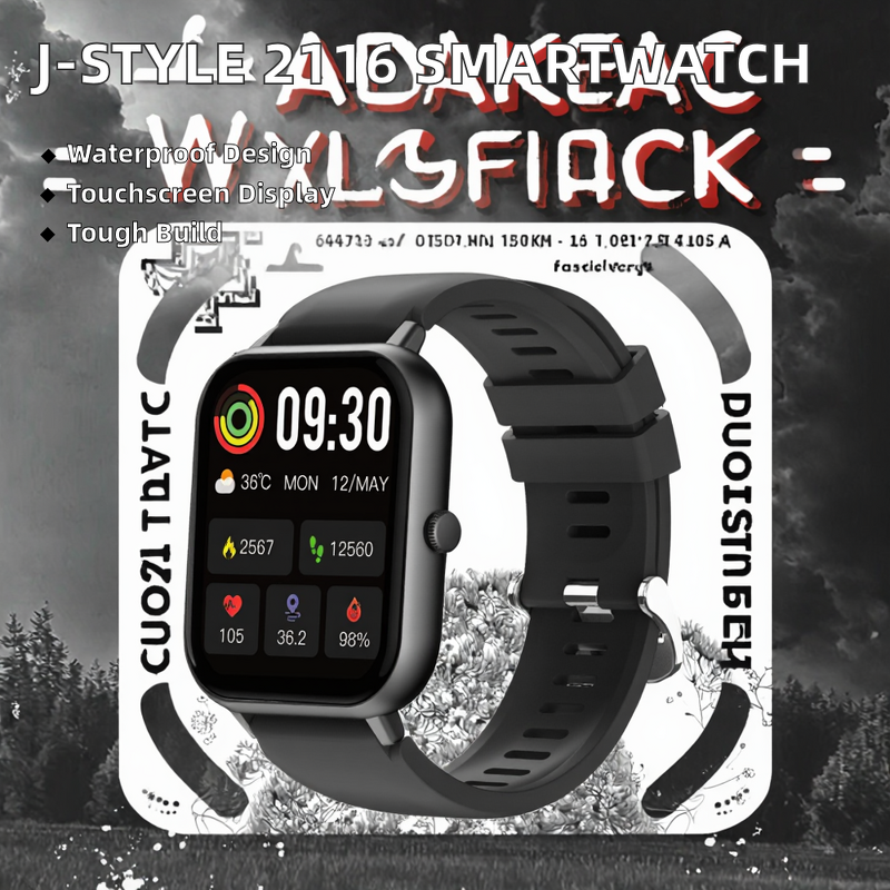 Android Smartwatch Manufacturer - J-STYLE 2116 Large Dial IP67 Waterproof TFT Display Activity Tracker Fitness Tracker Mobile App