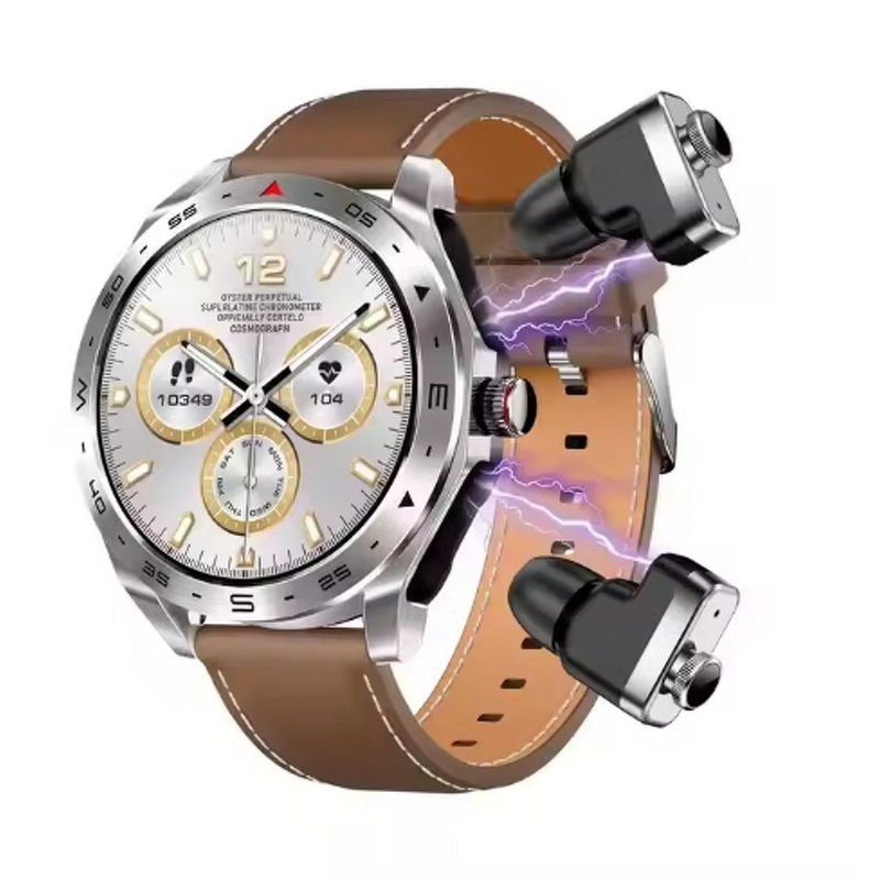 Smart Watch Manufacturer - Phone In-ear Headphone TWS 400mAh Smartwatch Earbuds Headset 2 in 1 Smart Bracelet Reloj Touch Screen