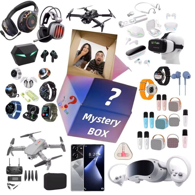 Smart Watch Mystery Box Manufacturer - Electronics 3C Lucky New Festival Gift 100% Surprise with TFT Display Waterproof Features