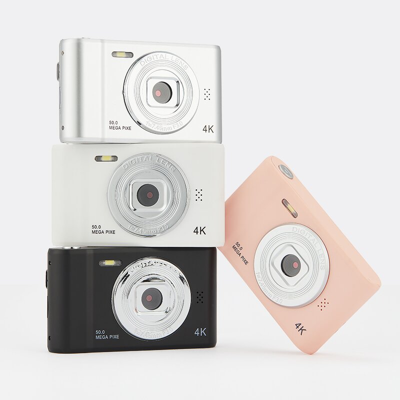 Digital Camera Manufacturer - Entry-Level Kids Campus Selfie Mini Retro 4K 2.4inch Screen 50 Megapixels HD Photography Travel