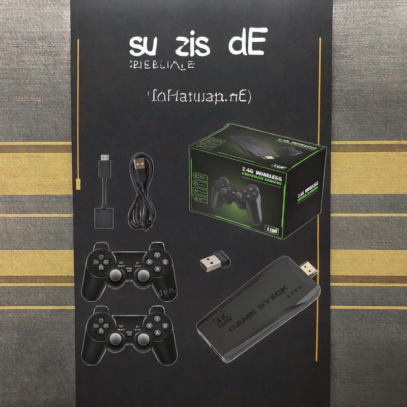 Video Game Console Manufacturer - M8 Family TV 64G with 2 Wireless Controllers 4K HD 20000 Built-in Games Supports FC GB GBC MD